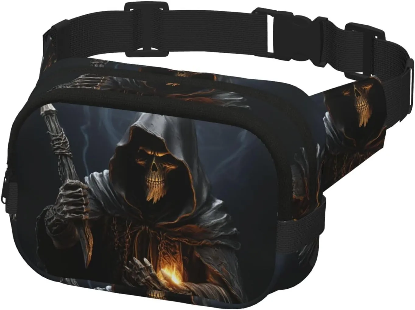 Waist Pack for Men Women Crossbody Belt Bag Grim-Reaper Waist Bag Travel Fanny Pack Bum Bags