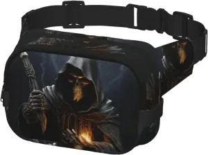Waist Pack for Men Women Crossbody Belt Bag Grim-Reaper Waist Bag Travel Fanny Pack Bum Bags