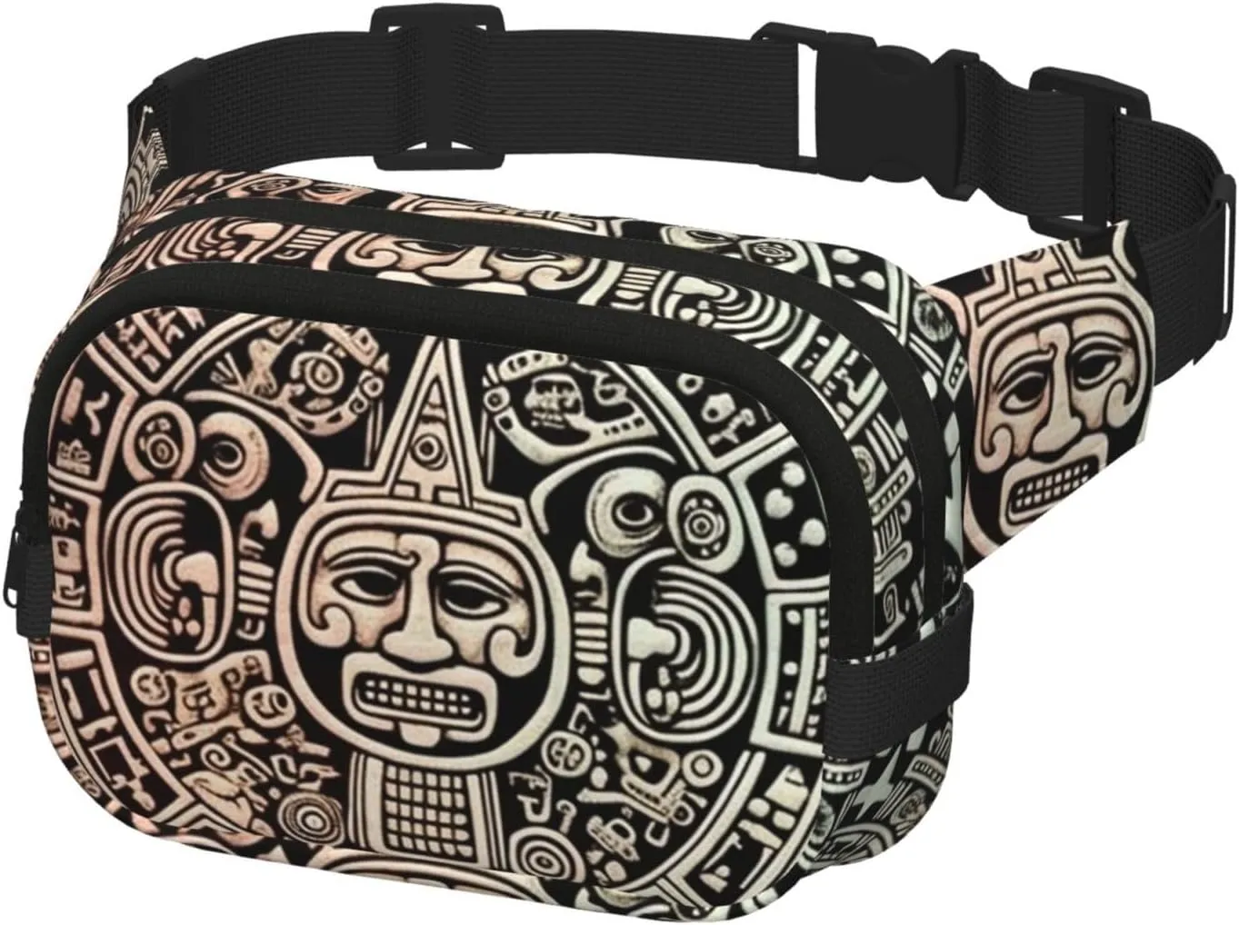 Waist Pack for Men Women Crossbody Belt Bag Mayan Calendar End of The World Waist Bag Travel Fanny Pack Bum Bags