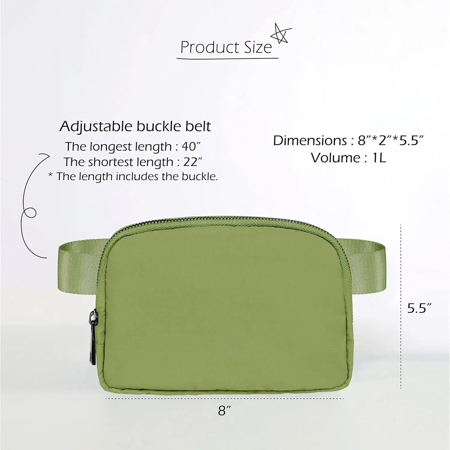 Waterproof Fanny Packs for Women Mini Belt Bag for Kids Fanny Packs for Women Mini Belt Bag Fanny Packs for Women Waterproof Waterproof Crossbody Pack Fashion Belt Bag With Adjustable Strap Light Grey