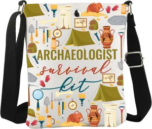 WCGXKO Archaeologist survival kit Gift Future Archaeologist Gift Archaeology Lover Crossbody Bag