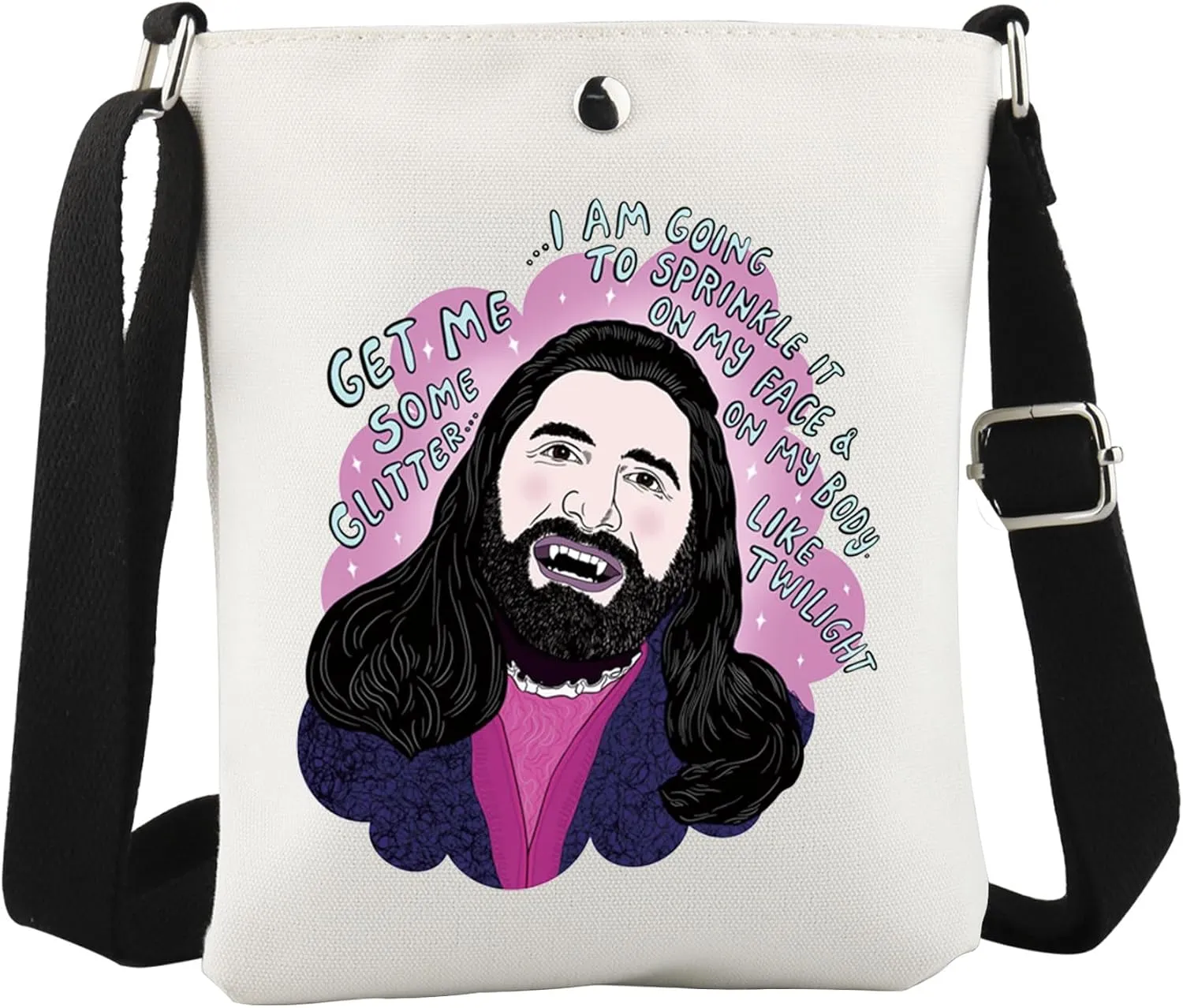 WCGXKO Horror Movie Inspired Crossbody Bag TV Show Fans Gift for Movie Fans