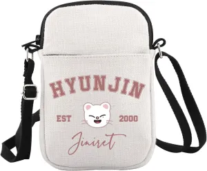 WCGXKO Korean Pop Gift Korean Group Merch Boys Group Est 1999 Dwaekki Crossbody Bag for Pop Music Lover