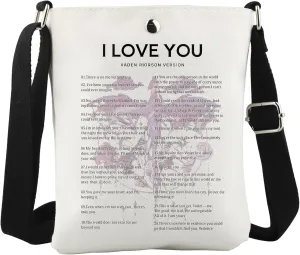WCGXKO Literature Book Inspired Crossbody Bag Iron Flame Gift for Dragon Book Lover