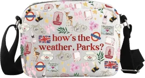 WCGXKO Magnolia P Inspired Crossbody Bag How’s the Weather Parks Bookish Gift Romance Book Gift for Book Lover