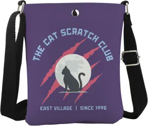 WCGXKO The Cat Scratch Club Crossbody Bag Musical Gift Musical Theater Gift for Musical Lover
