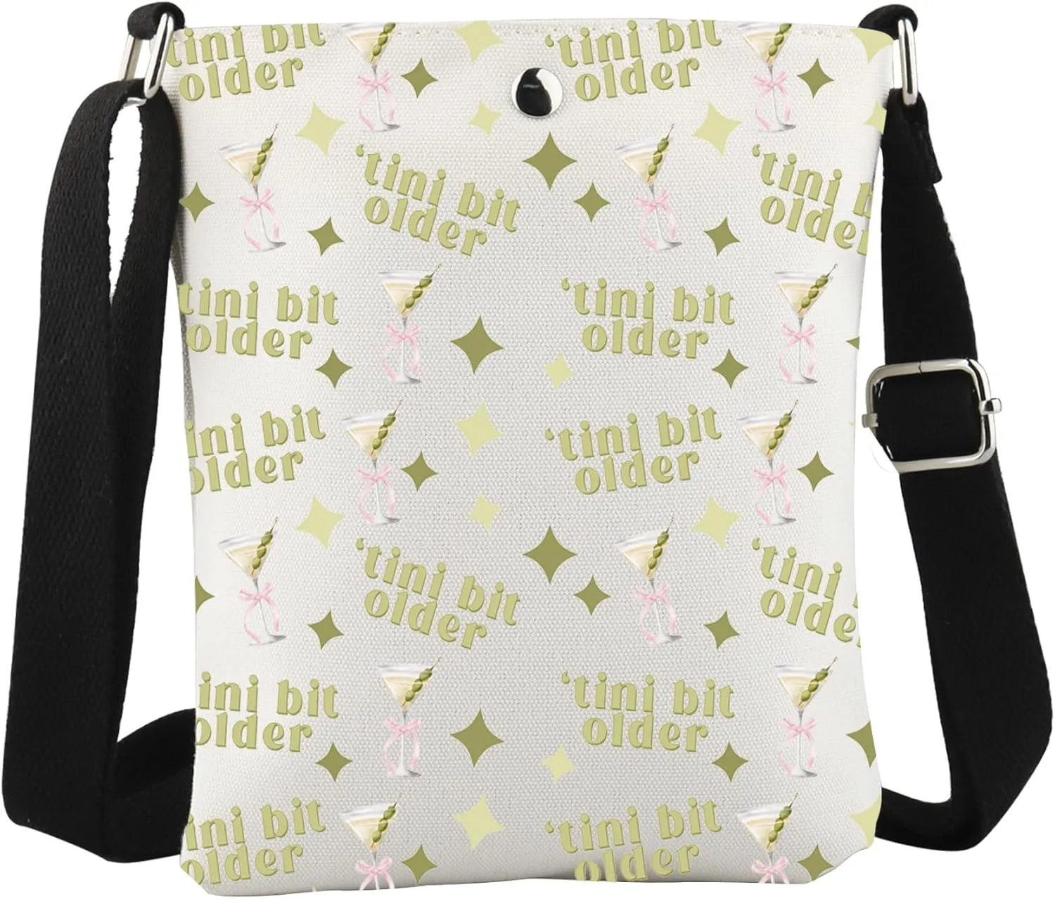 WCGXKO Tini Bit Older Crossbody Bag Dirty Martini Gift Bachelorette Party Gift Tini Time Gift
