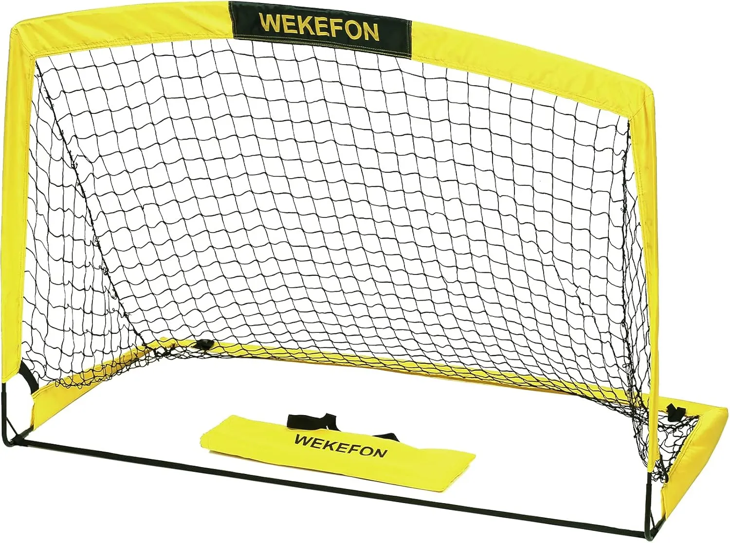 WEKEFON Soccer Goal, 5' x 3.1' Portable Soccer Net with Carry Bag for Backyard Games and Training for Adults and Youth Soccer Practice