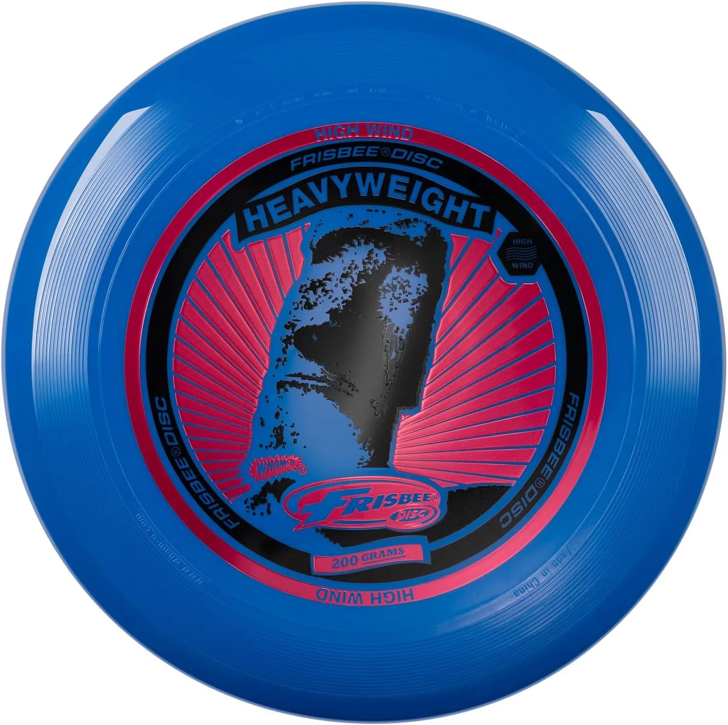 Wham-O Frisbee Heavyweight, 200g,11" Flying Disc for Adults, Durable, Stable Flying, Perfect for Long Distance and Strong Winds Outdoor Activities, Beach Sports, Exceries and Family Fun