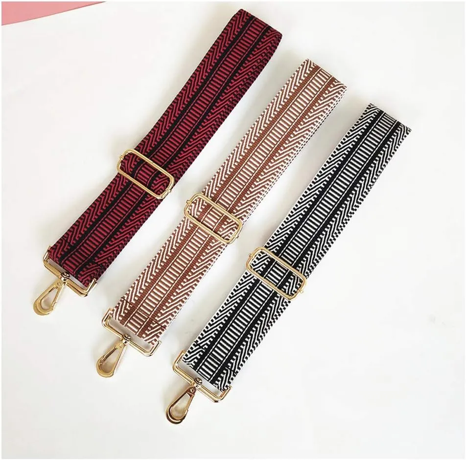 Wide Shoulder Strap Adjustable Replacement Belt Guitar Style Cross body Handbag Purse Strap