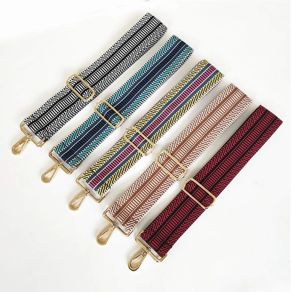 Wide Shoulder Strap Adjustable Replacement Belt Guitar Style Cross body Handbag Purse Strap