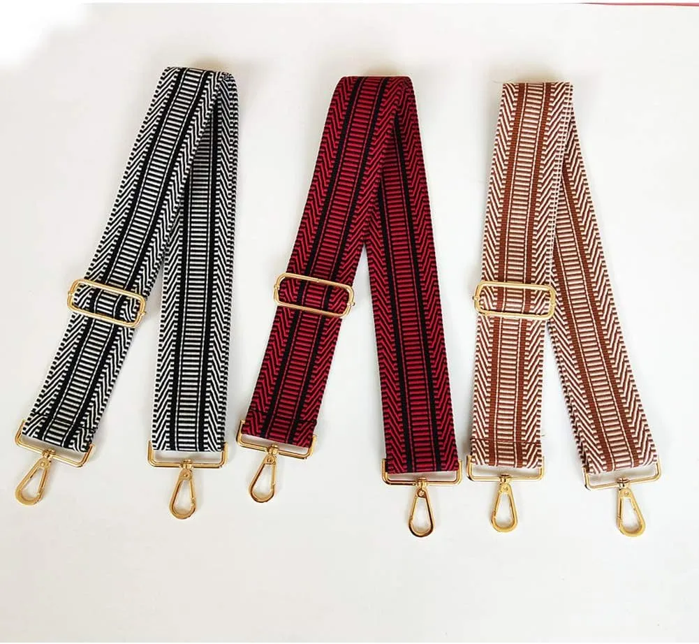 Wide Shoulder Strap Adjustable Replacement Belt Guitar Style Cross body Handbag Purse Strap