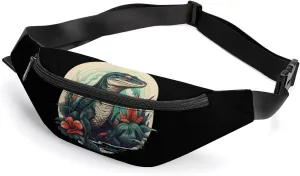 Wild Reptile Lizard Animal Belt Bag Adjustable Strap Fanny Pack Crossbody Bag Waist Bag for Women Men