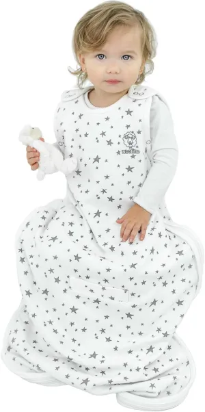 Woolino Toddler Sleeping Bag, 4 Season, Merino Wool and Organic Cotton Baby Wearable Blanket, 2-4 Years