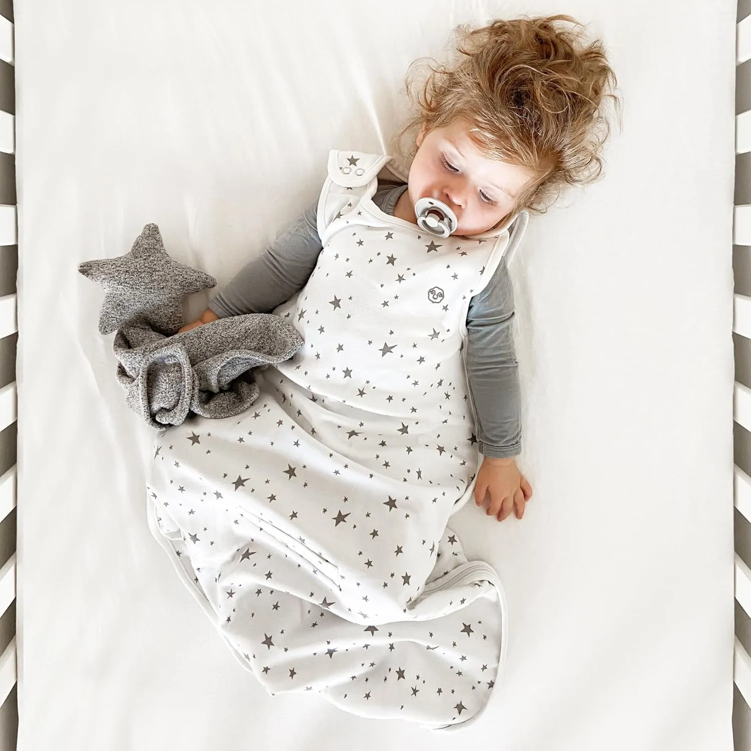 Woolino Toddler Sleeping Bag, 4 Season, Merino Wool and Organic Cotton Baby Wearable Blanket, 2-4 Years