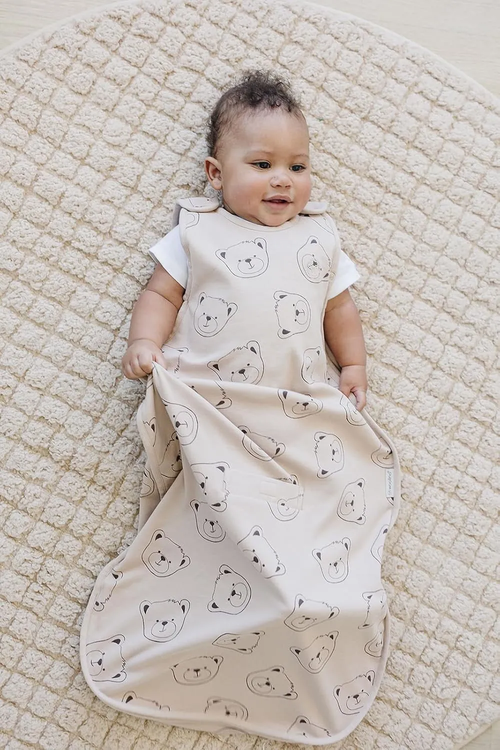 Woolino Toddler Sleeping Bag, 4 Season, Merino Wool and Organic Cotton Baby Wearable Blanket, 2-4 Years