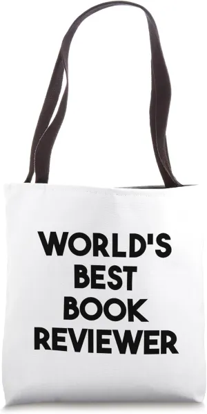 World's Best Book Reviewer Tote Bag