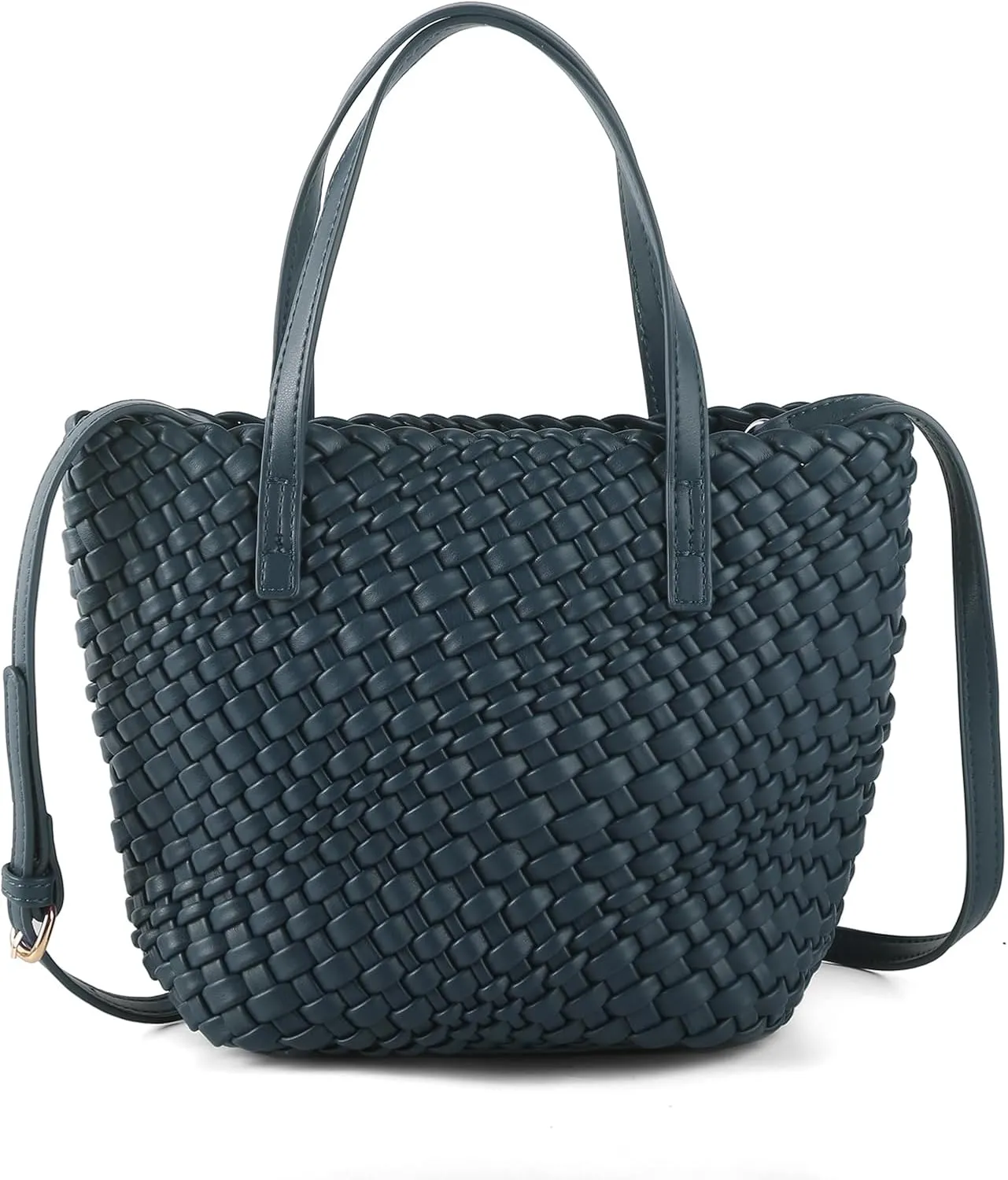 Woven Bags for Women Tote Hobo Shoulder Crossbody Bags PU Leather Handwoven Purse Summer Beach Travel Handbag