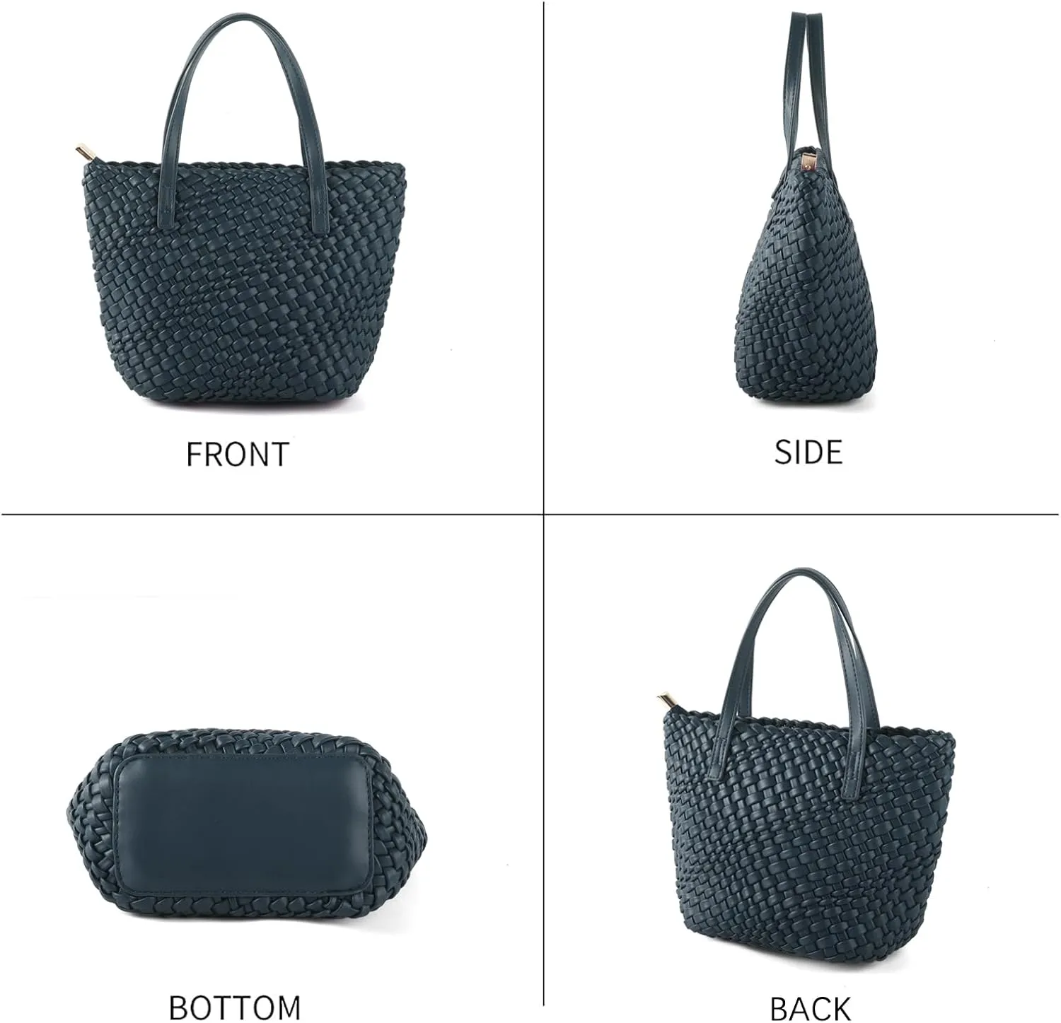 Woven Bags for Women Tote Hobo Shoulder Crossbody Bags PU Leather Handwoven Purse Summer Beach Travel Handbag