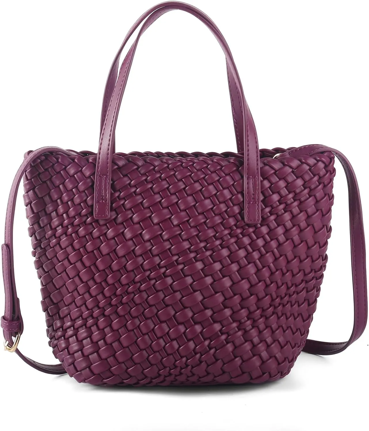 Woven Bags for Women Tote Hobo Shoulder Crossbody Bags PU Leather Handwoven Purse Summer Beach Travel Handbag