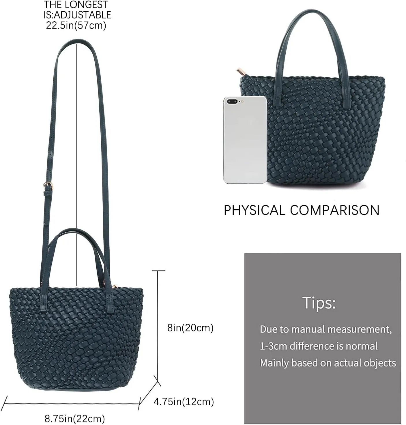 Woven Bags for Women Tote Hobo Shoulder Crossbody Bags PU Leather Handwoven Purse Summer Beach Travel Handbag