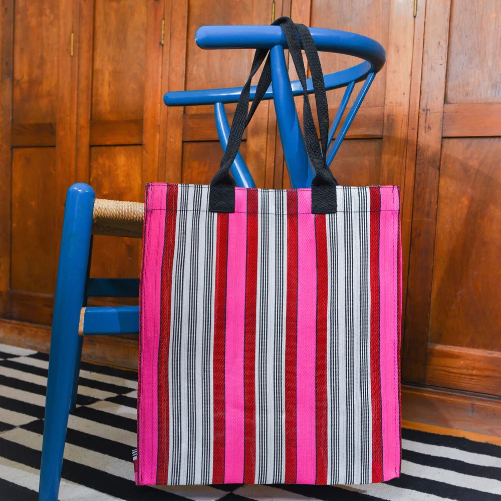 Woven Market Tote: Neyron   Guardsman