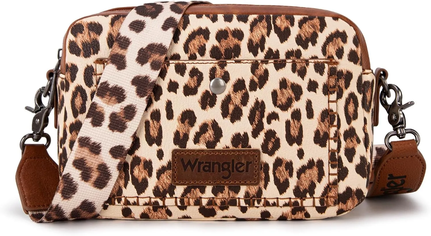 Wrangler Crossbody Purses for Women Trendy Camera Snapshot Bag with Wide Strap
