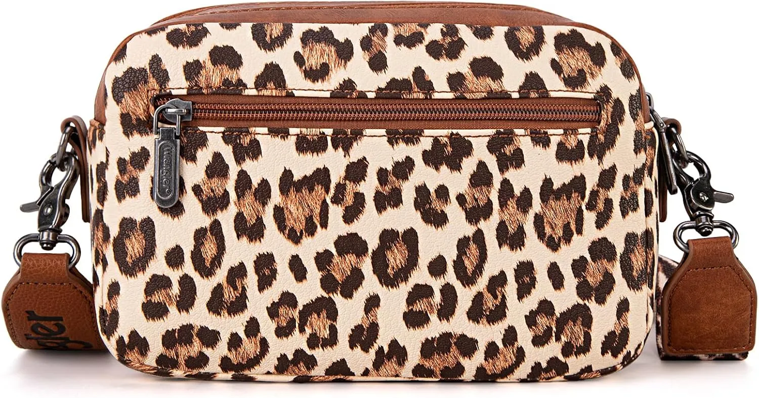 Wrangler Crossbody Purses for Women Trendy Camera Snapshot Bag with Wide Strap