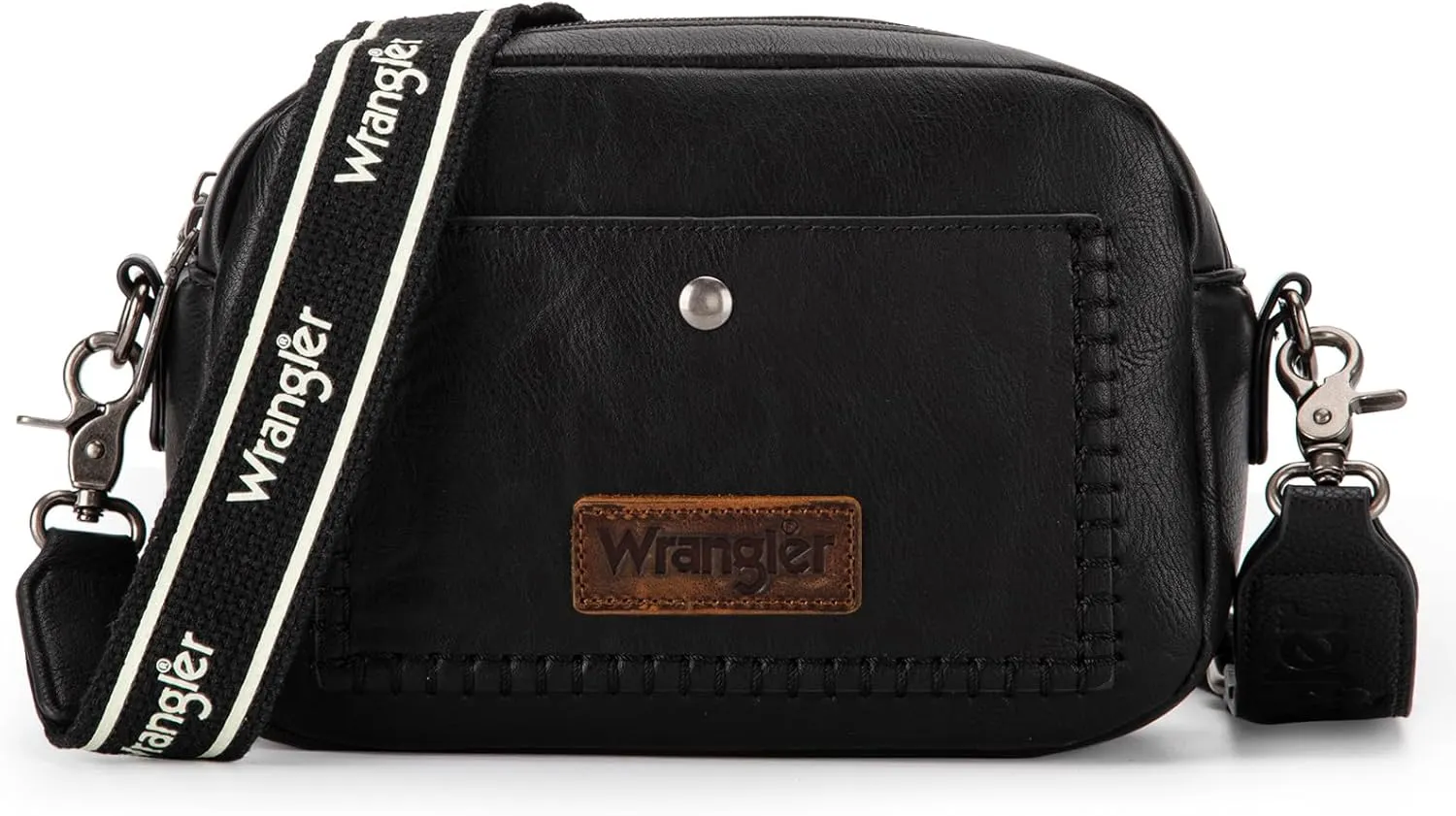 Wrangler Crossbody Purses for Women Trendy Camera Snapshot Bag with Wide Strap