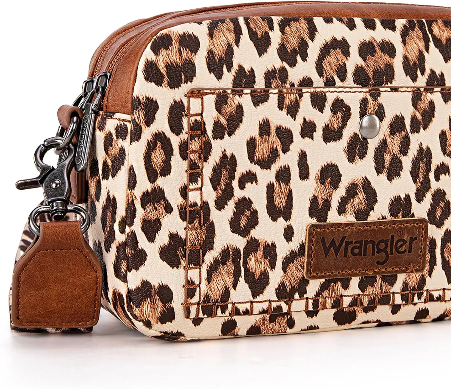 Wrangler Crossbody Purses for Women Trendy Camera Snapshot Bag with Wide Strap