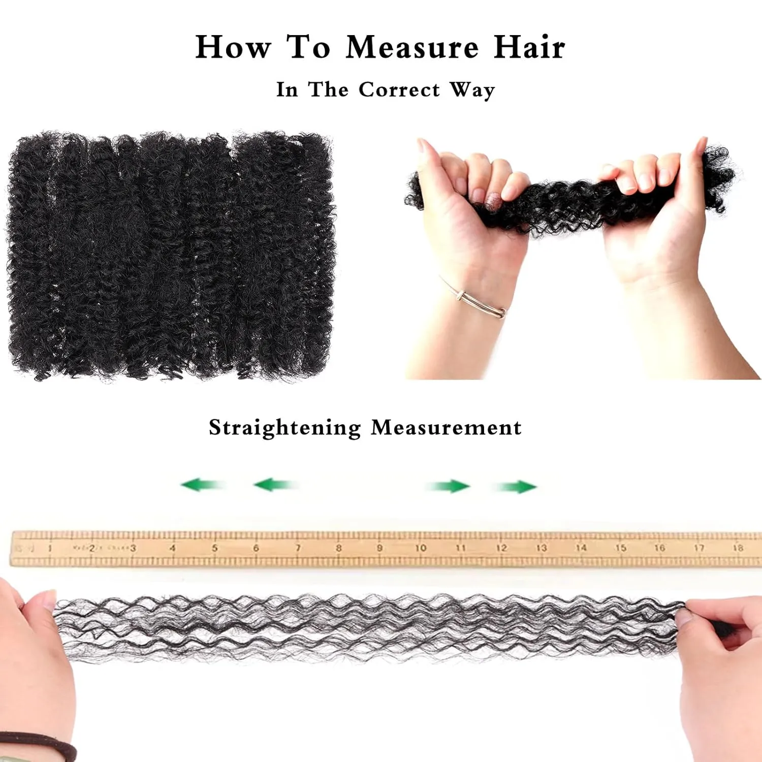 Xtrend 16 Inch 3 Bundles 90g Afro Kinky Curly Braiding Bulk Hair For Mini Braiding Twists，Afro Kinkys Bulk Synthetic Hair For Micro Spring Twist，Dreadlock Extensions Repair Locs Women (30g/pack)