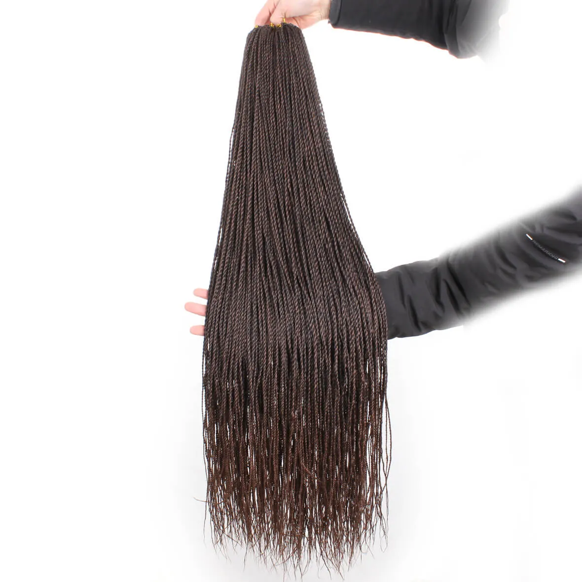 Xtrend 40Roots/Pack 34'' Senegalese Twist Crochet Hair Twist Pre-Stretched Loop Synthetic Braiding Hair