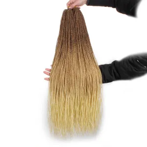 Xtrend 40Roots/Pack 34'' Senegalese Twist Crochet Hair Twist Pre-Stretched Loop Synthetic Braiding Hair