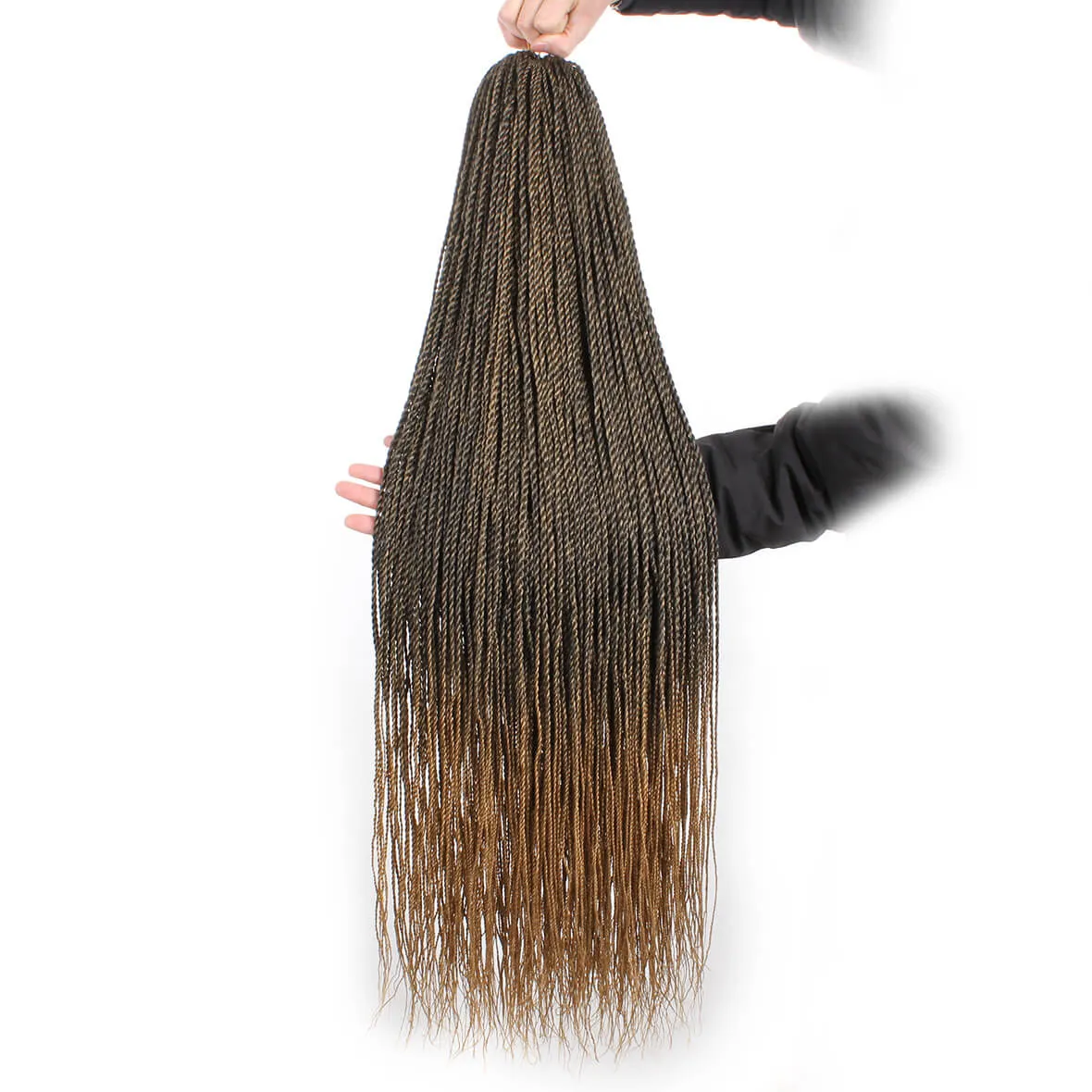 Xtrend 40Roots/Pack 34'' Senegalese Twist Crochet Hair Twist Pre-Stretched Loop Synthetic Braiding Hair