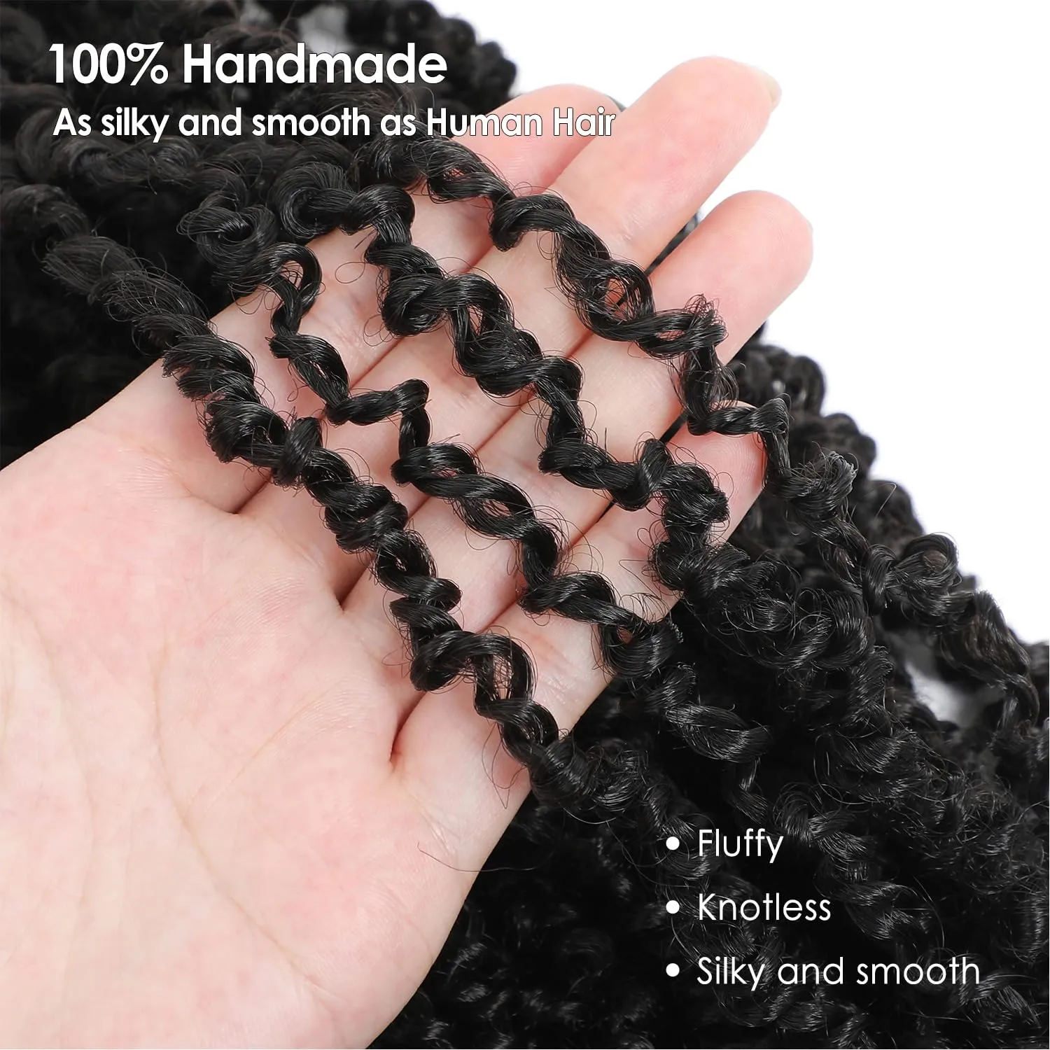 Yanky Twist Crochet Hair - (8 10 12 inch)*3,Total 9 packs,Dark Brown,Pre-Looped Yankee Twist Mini Passion Twist,Pre-Twisted Micro Spring Twist,Boho Senegalese Twist Crochet Hair with Curly Ends (2#)