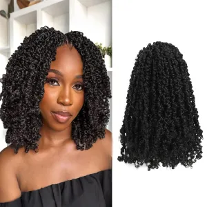 Yanky Twist Crochet Hair - (8 10 12 inch)*3,Total 9 packs,Dark Brown,Pre-Looped Yankee Twist Mini Passion Twist,Pre-Twisted Micro Spring Twist,Boho Senegalese Twist Crochet Hair with Curly Ends (2#)