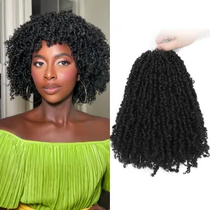 Yanky Twist Crochet Hair - (8 10 12inch)*3,Total 9 packs,Natural Black,Pre-Looped Yankee Twist Mini Passion Twist,Pre-Twisted Micro Spring Twist,Boho Senegalese Twist Crochet Hair with Curly Ends(1B#)