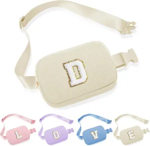 YOOLIFE Gifts for Kids, Girls Birthday Teen Girl Gift Trendy Stuff White Fanny Packs for Women Girls Kids Cross Body Bag Belt Bag Birthday Gifts for Sister Girlfriend Daughter Teens Gift (White D)