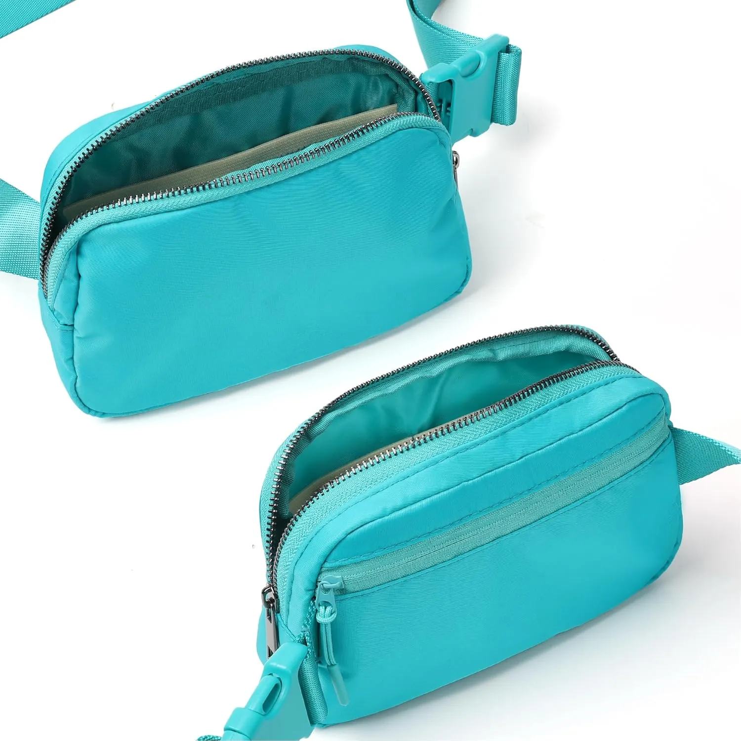 ZPN Mini Fanny Pack Belt Bag for Women and Men, Fashionable Waterproof Waist Pack with Adjustable Strap for Traveling, Hiking, Jogging, Cycling (Peppermint Green)