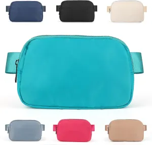 ZPN Mini Fanny Pack Belt Bag for Women and Men, Fashionable Waterproof Waist Pack with Adjustable Strap for Traveling, Hiking, Jogging, Cycling (Peppermint Green)