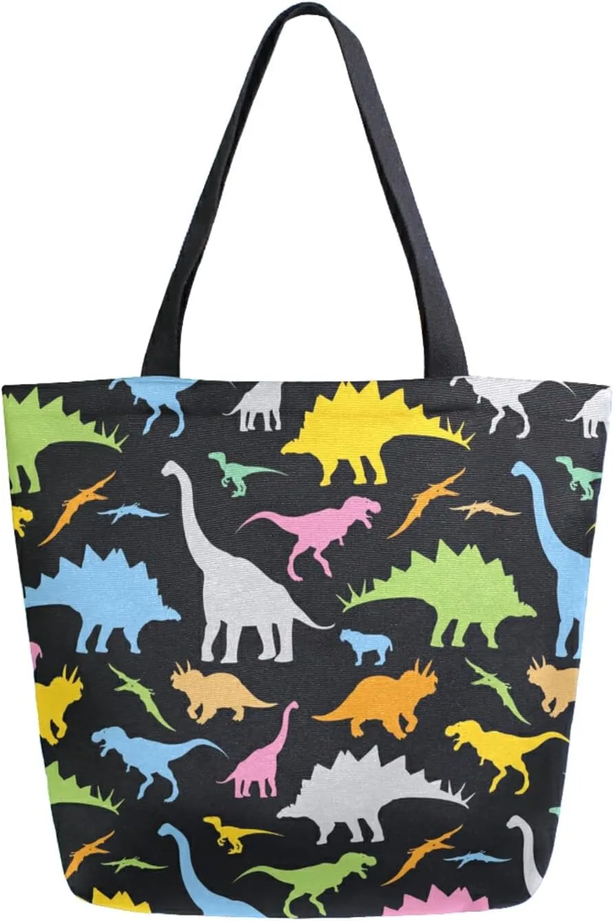 ZZKKO Japanese Cherry Canvas Tote Grocery Bag Shoulder Casual Book Bag