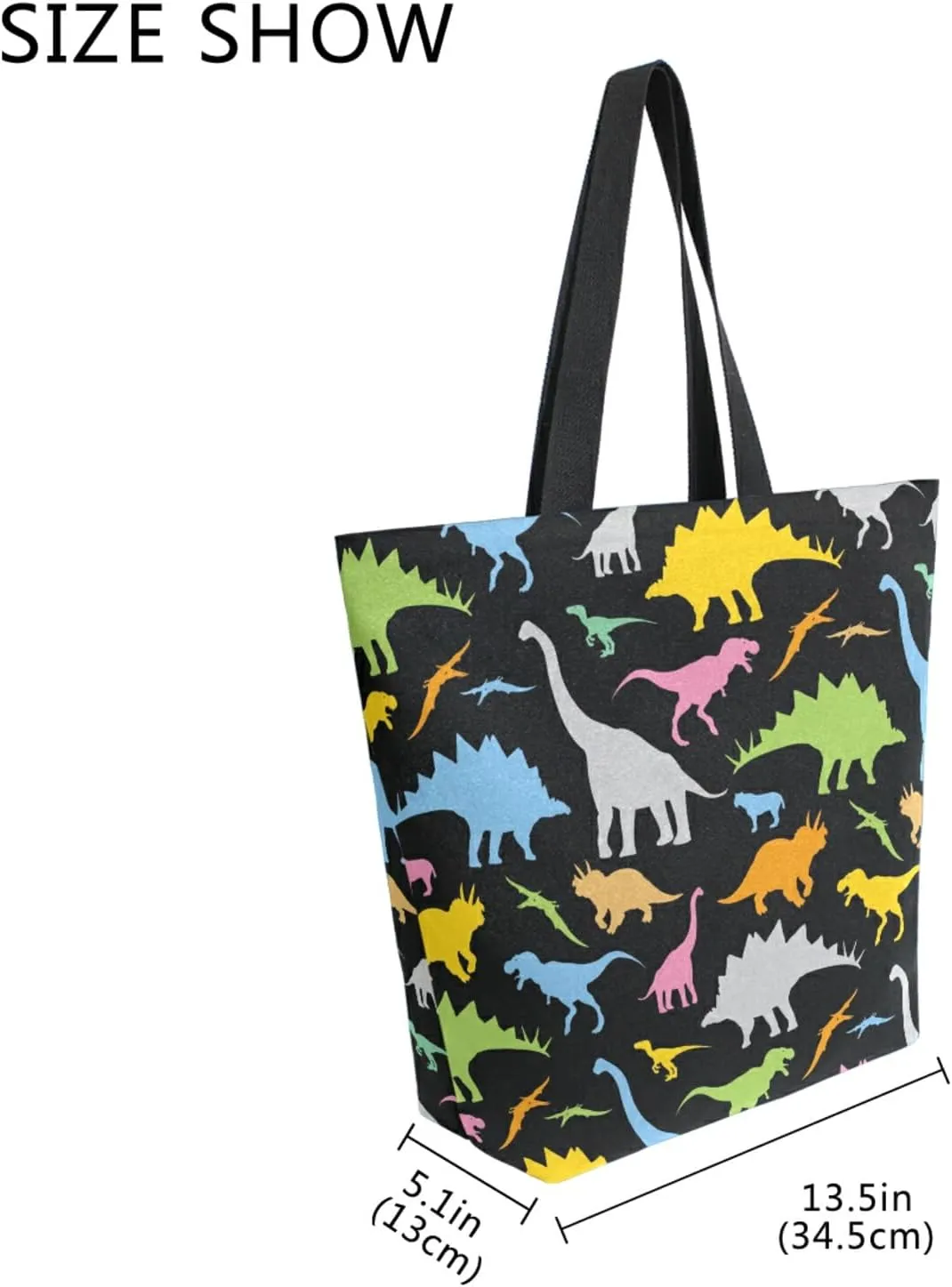 ZZKKO Japanese Cherry Canvas Tote Grocery Bag Shoulder Casual Book Bag