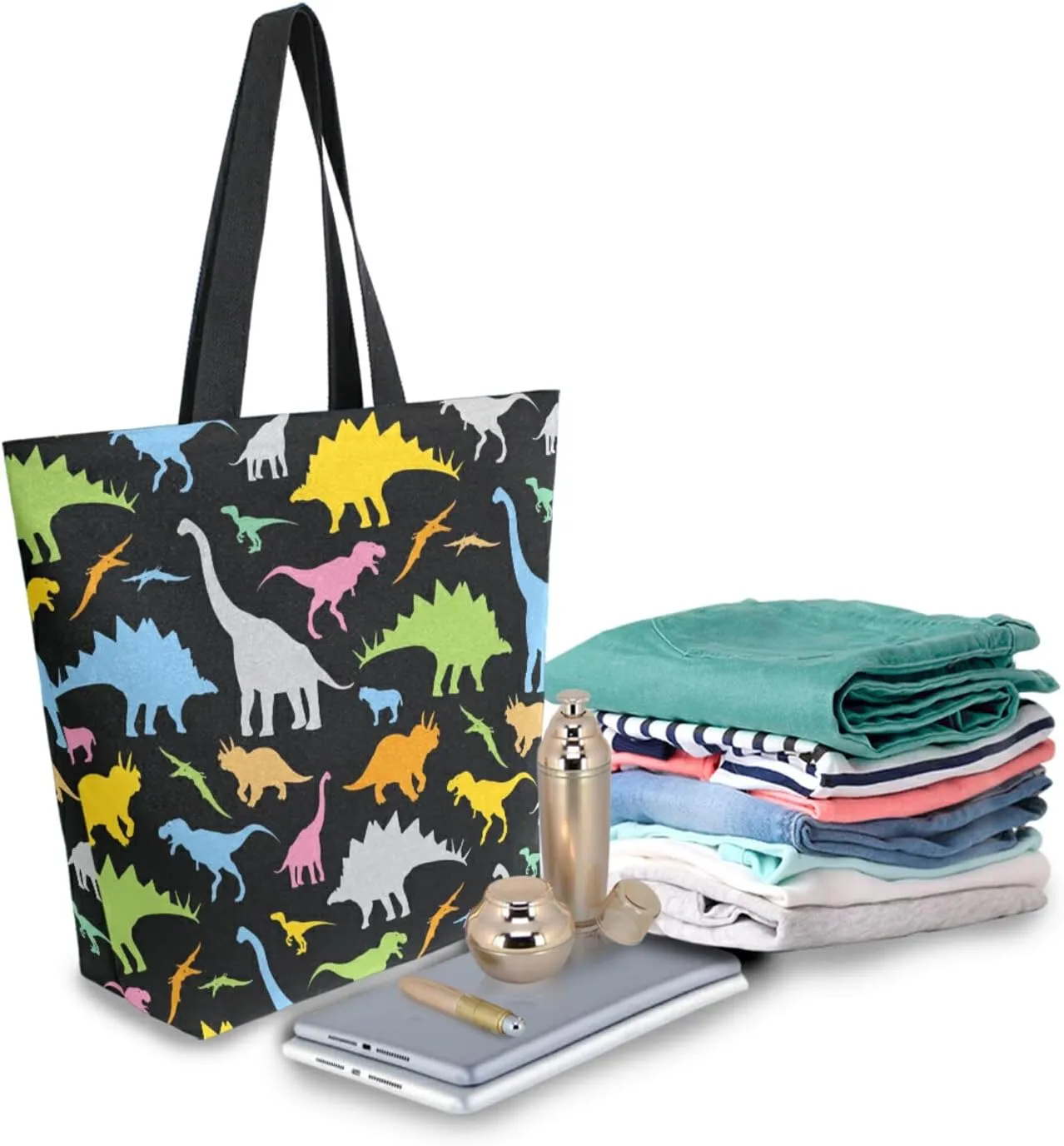 ZZKKO Japanese Cherry Canvas Tote Grocery Bag Shoulder Casual Book Bag